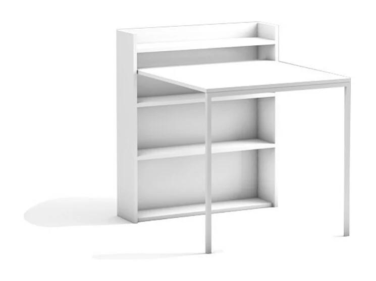 Tavolo a scomparsa Maso 80x20x93H colore bianco