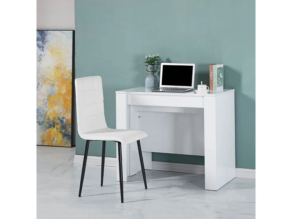 Consolle allungabile Ofelia 90x50x76h cm colore bianco