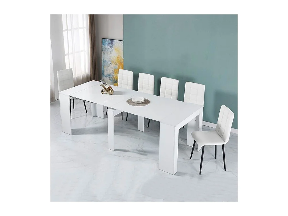 Consolle allungabile Ofelia 90x50x76h cm colore bianco