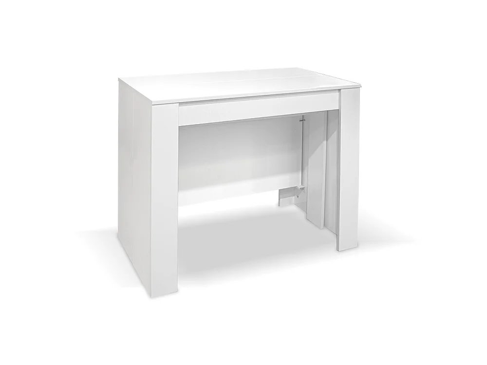 Consolle allungabile Ofelia 90x50x76h cm colore bianco lucido