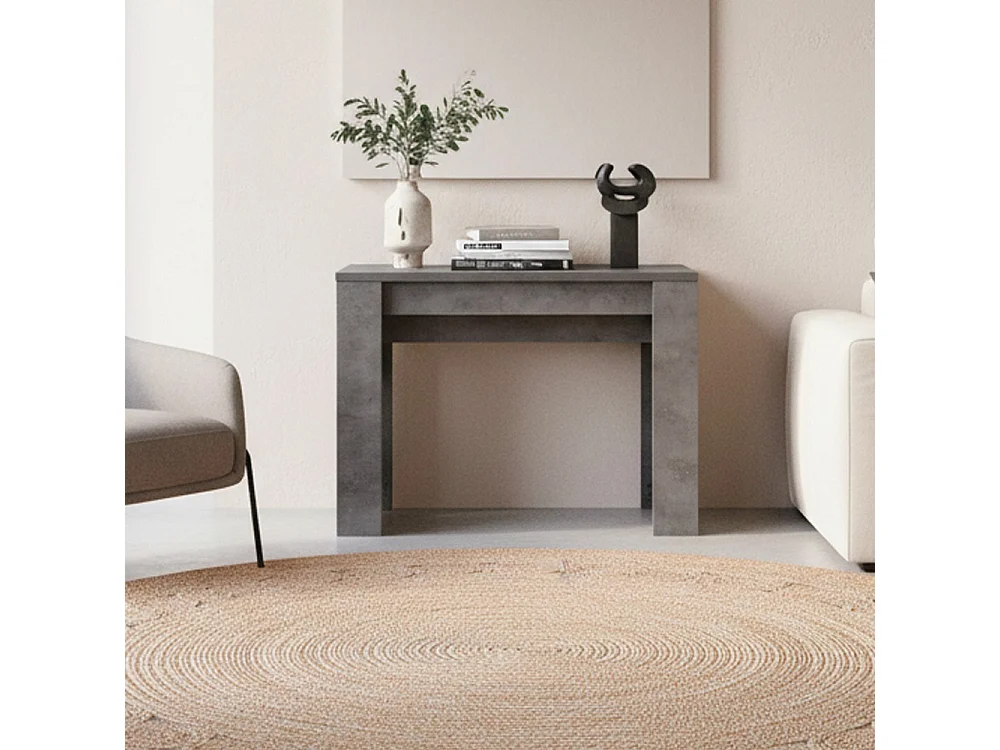 Consolle allungabile Baku 252 cm colore cemento