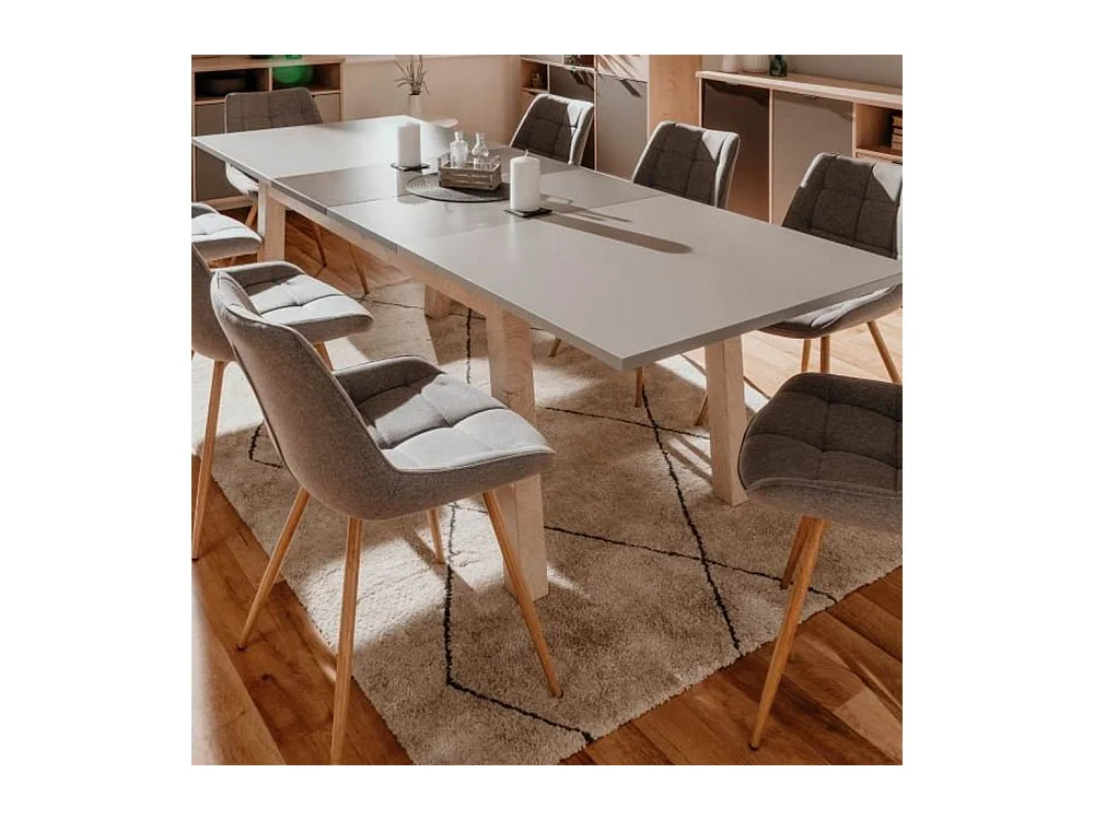 Tavolo allungabile Epik50A 160x90x75 H colore rovere grigio