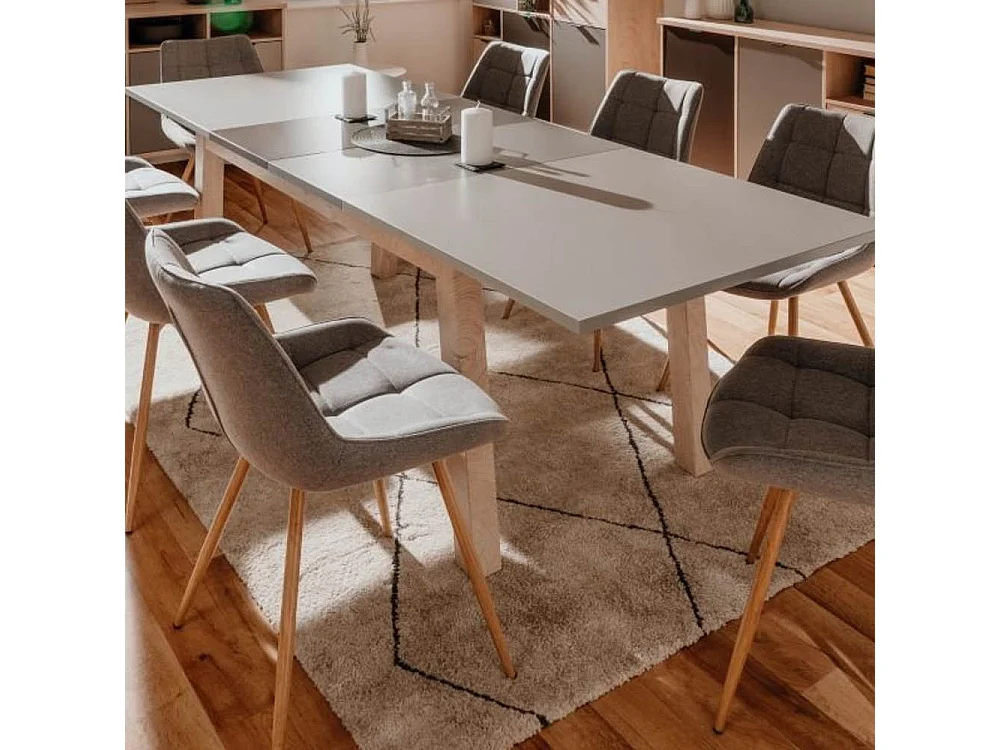 Tavolo allungabile Epik50A 160x90x75 H colore rovere grigio