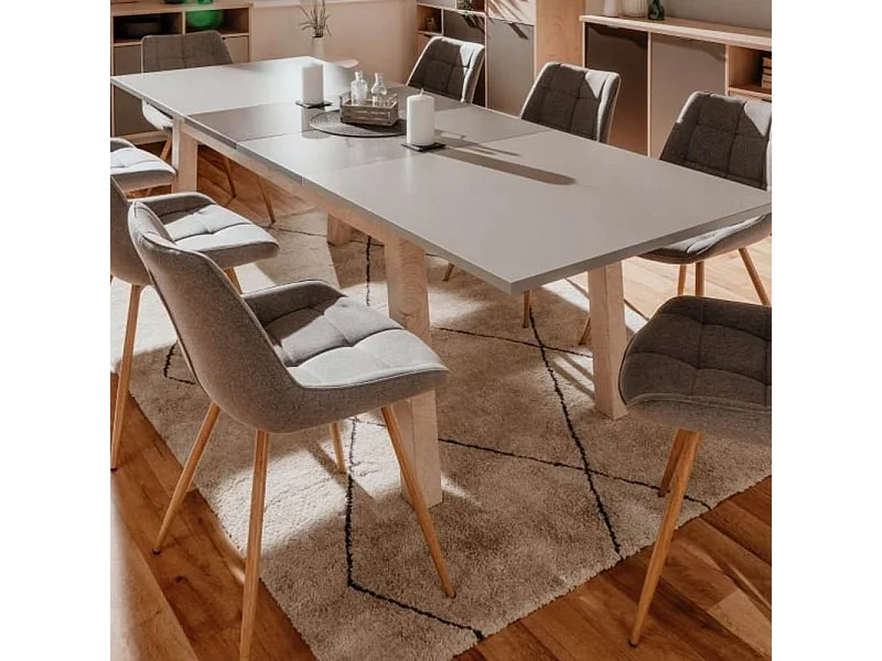 Tavolo allungabile Epik50A 160x90x75 H colore rovere grigio