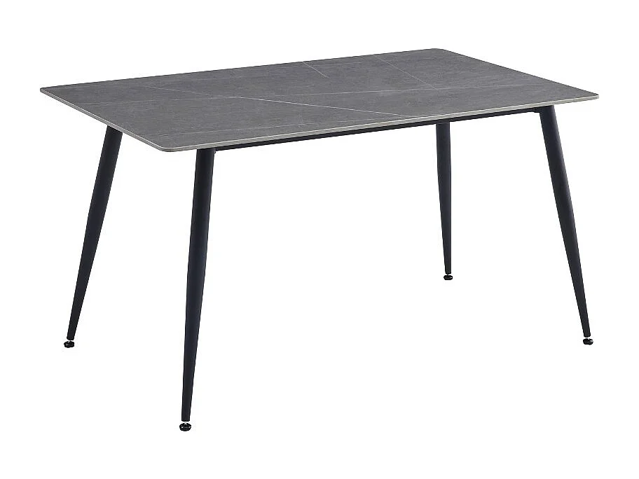 Tavolo top ceramica effetto marmo grigio opaco Mila 140x80