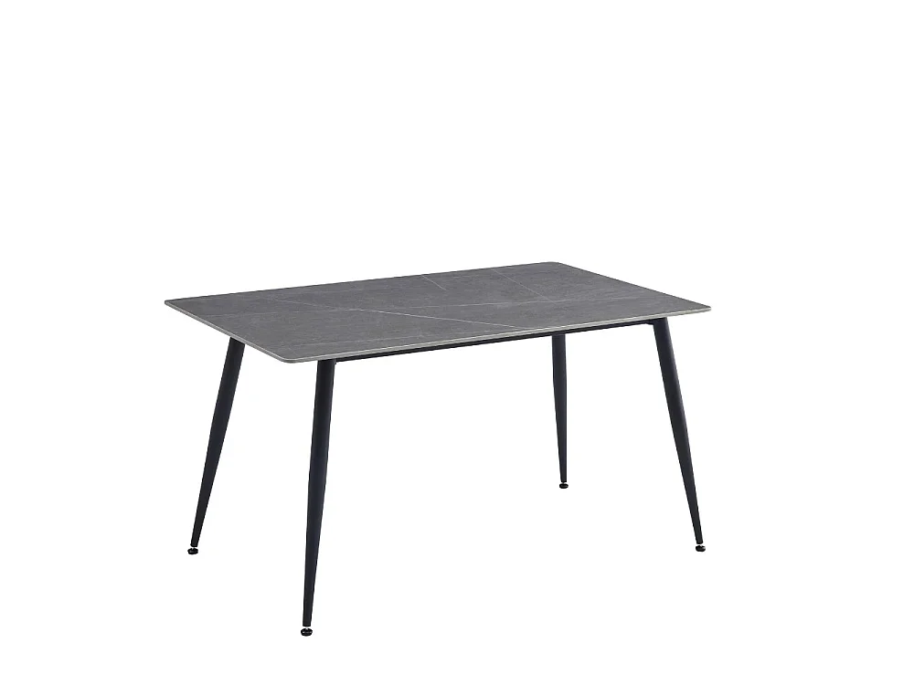 Tavolo top ceramica effetto marmo grigio opaco Mila 140x80