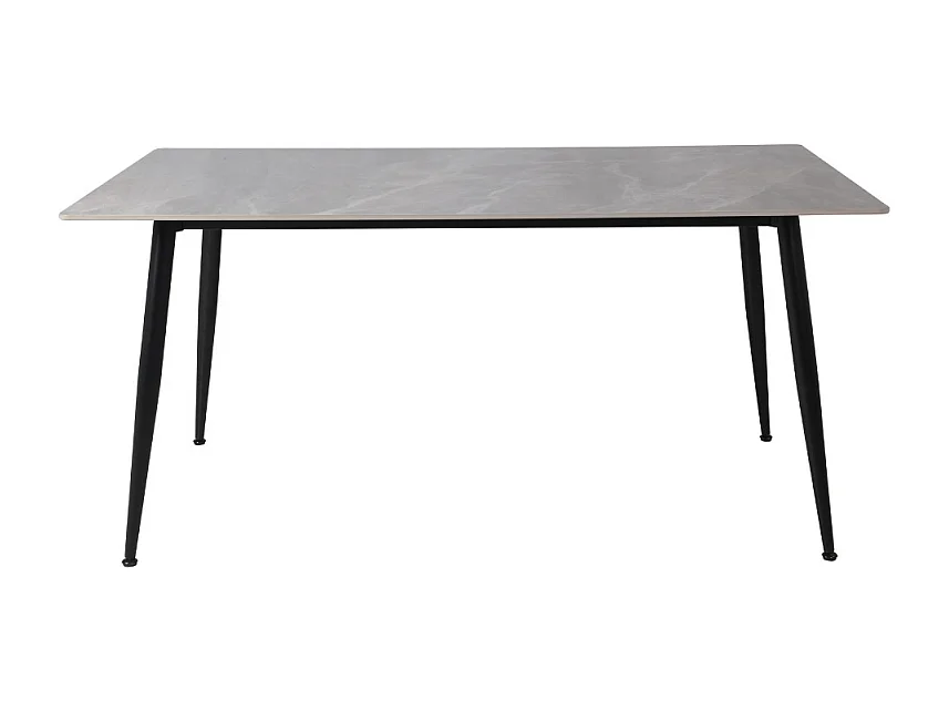 Tavolo top ceramica effetto marmo grigio lucido Mila 160x90