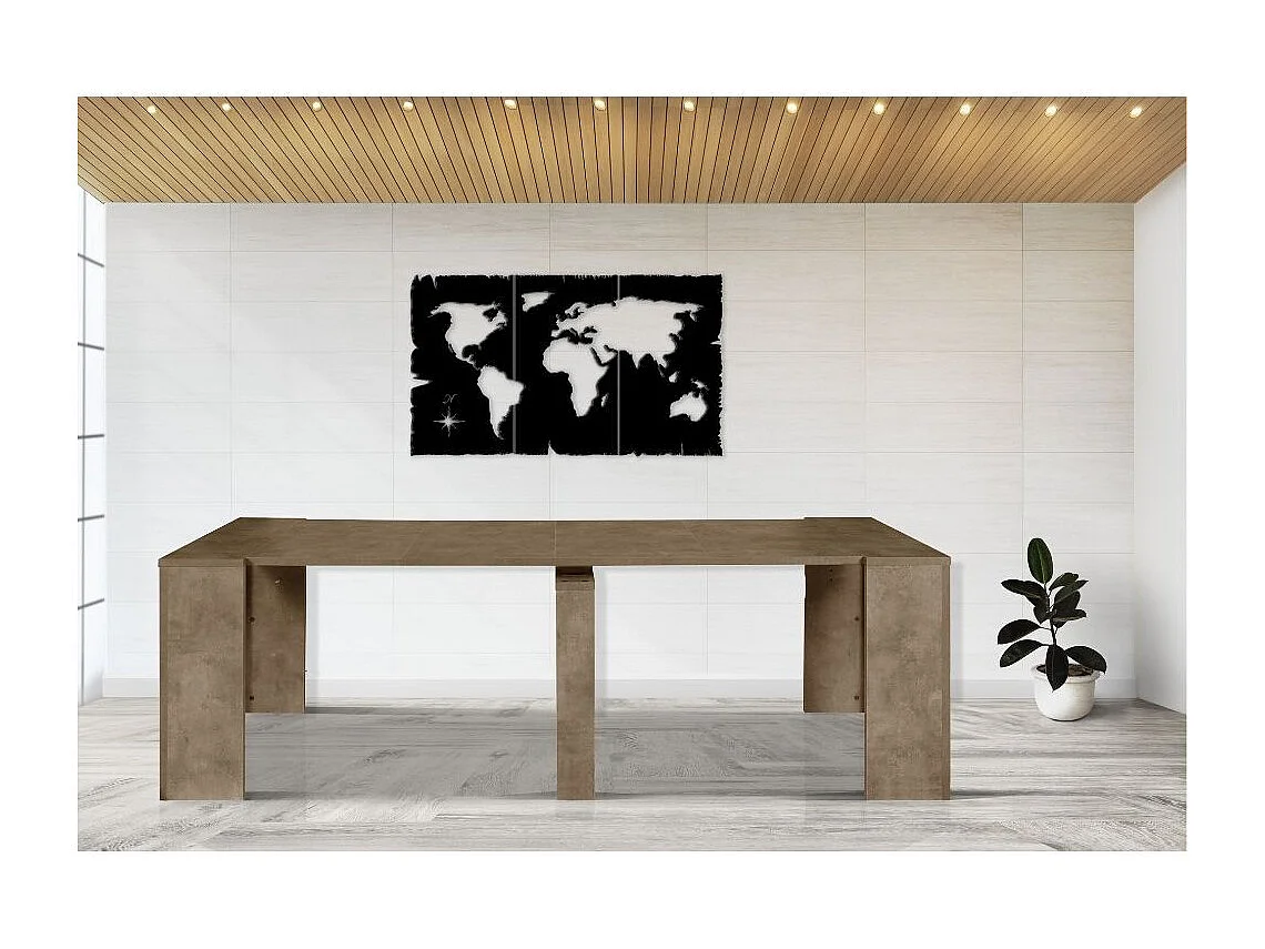 Consolle allungabile Baku 252 cm colore rovere