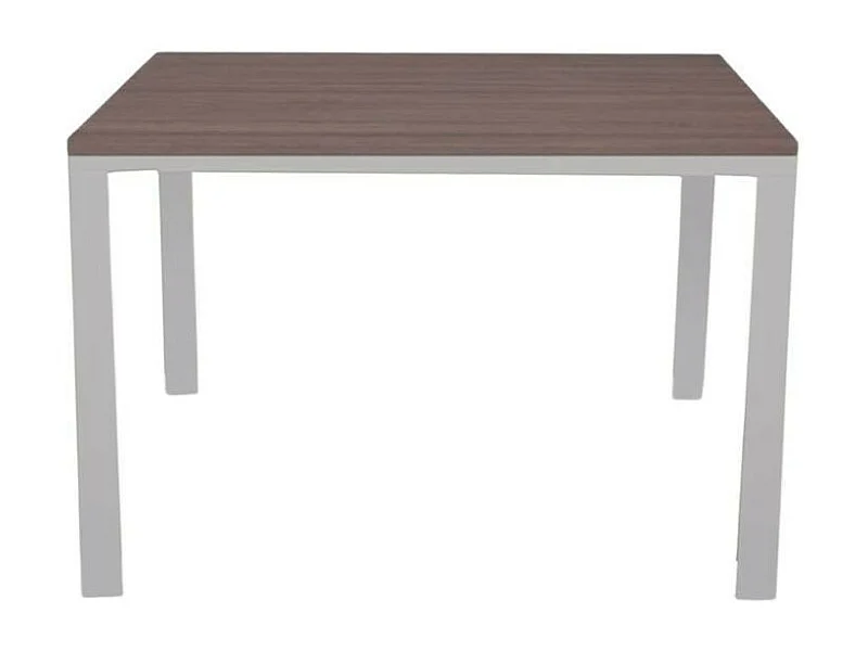 Tavolo rettangolare allungabile 120x80 struttura alluminio e piano larice grigio Monster