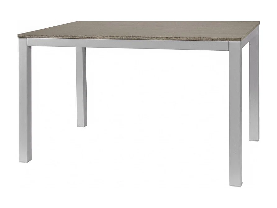 Tavolo rettangolare allungabile 120x80 struttura alluminio e piano larice grigio Monster