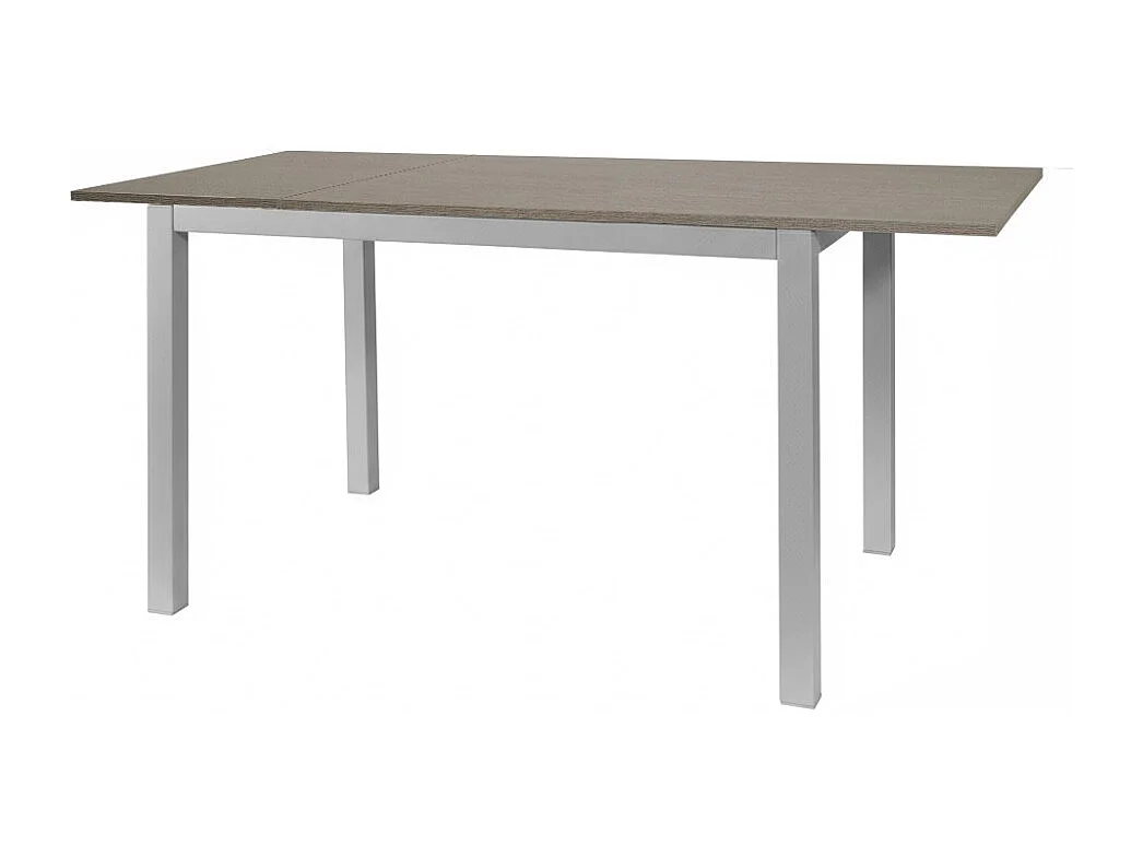 Tavolo rettangolare allungabile 120x80 struttura alluminio e piano larice grigio Monster