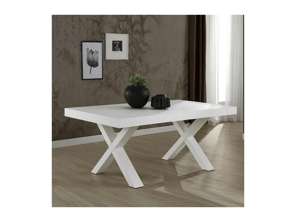Tavolo allungabile Gondar 160x90 colore bianco larice