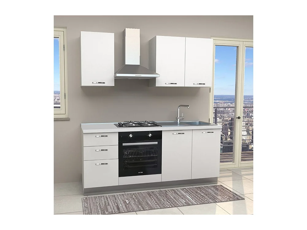 Cucina Taurus completa di elettrodomestici 195 cm