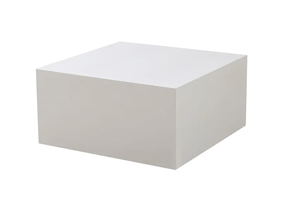 Tavolino da salotto bianco quadrato Lola 80x80x40H