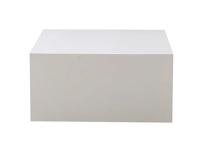 Tavolino da salotto bianco quadrato Lola 80x80x40H