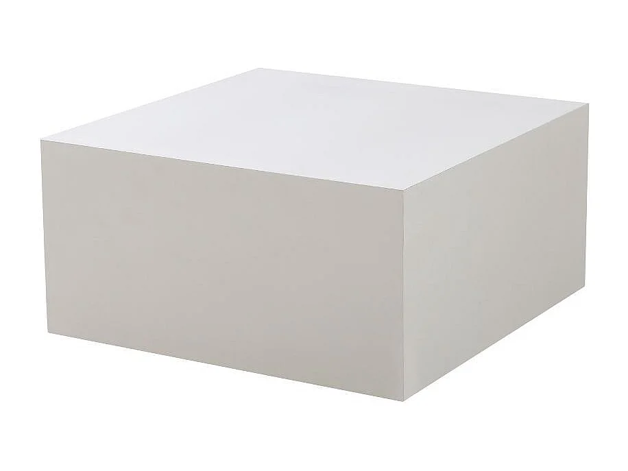 Tavolino da salotto bianco quadrato Lola 80x80x40H