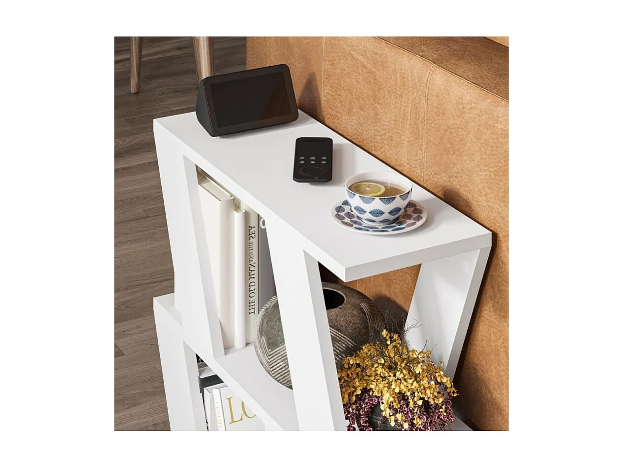 Tavolino laterale bianco da salotto Lazena