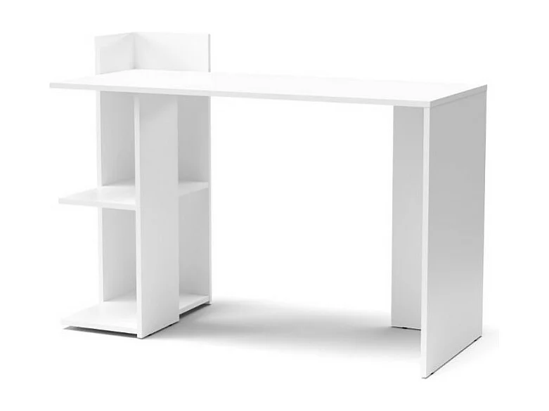 Scrivania con ripiani laterali Paco1 120x51,6x87,5H colore bianco