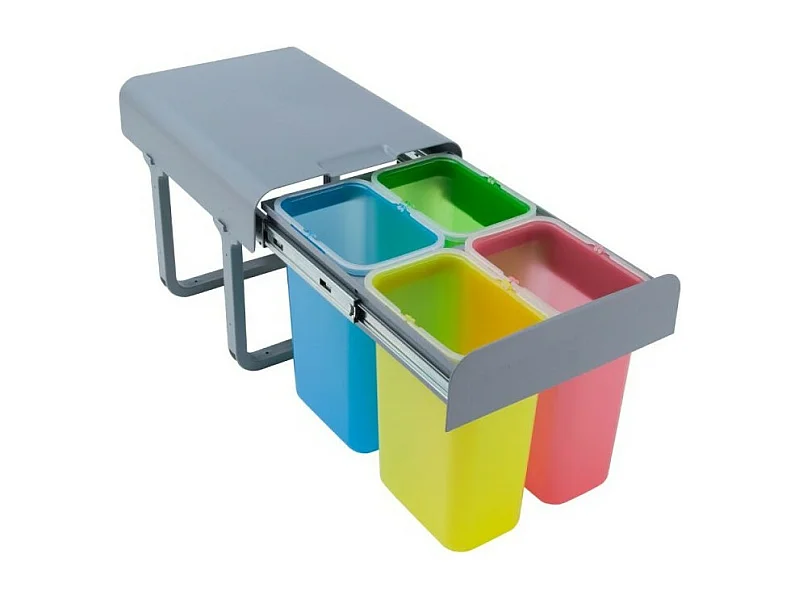 Pattumiera estraibile 4 contenitori da 8 litri EKKO9006