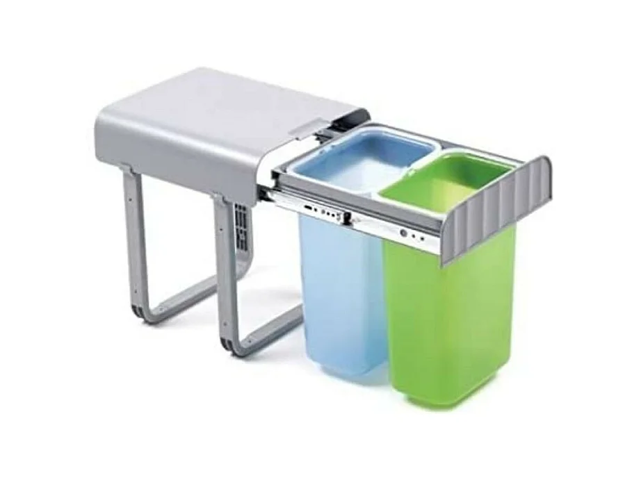 Pattumiera estraibile due secchi da 8 litri Aladin2