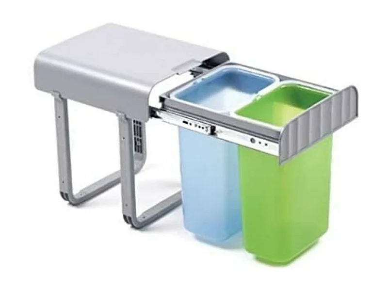 Pattumiera estraibile due secchi da 8 litri Aladin2