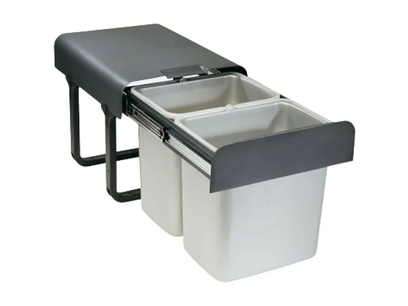 Pattumiera estraibile 2 secchi da 16 litri Ekko2
