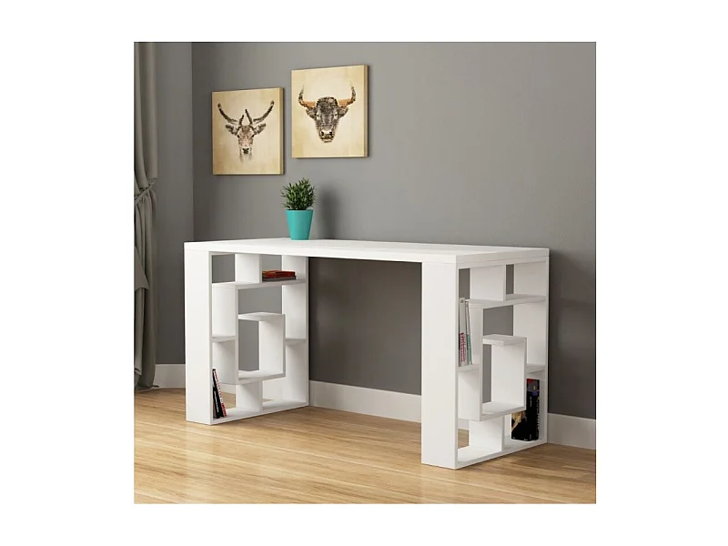 Scrivania bianca Labirent 140x60x75