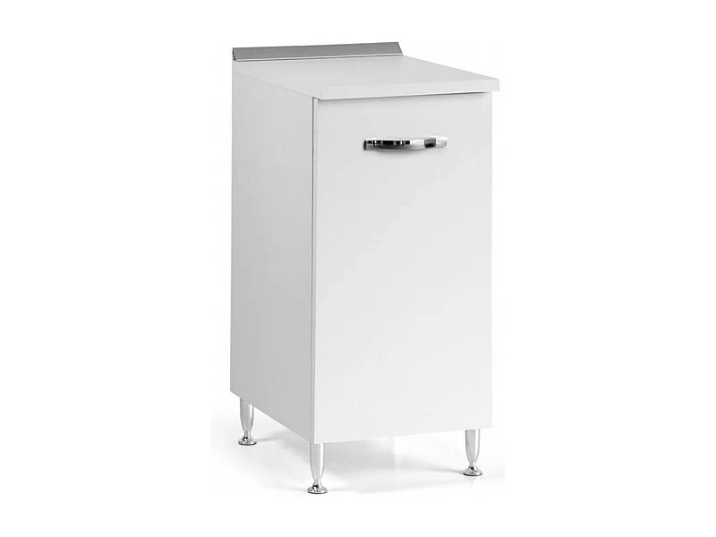 Base cucina con anta 40x50x85H colore bianco frassinato