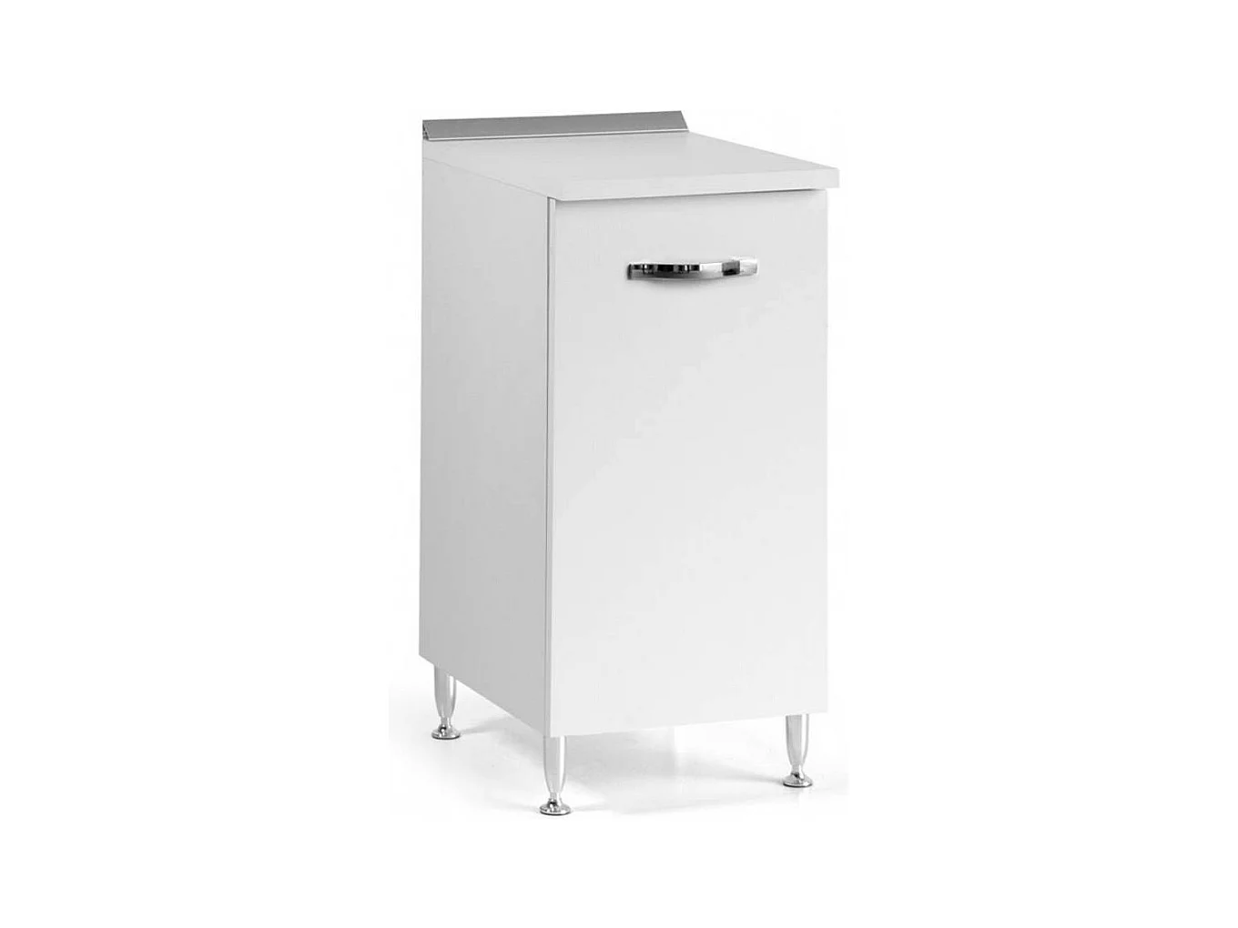 Base cucina con anta 40x50x85H colore bianco frassinato