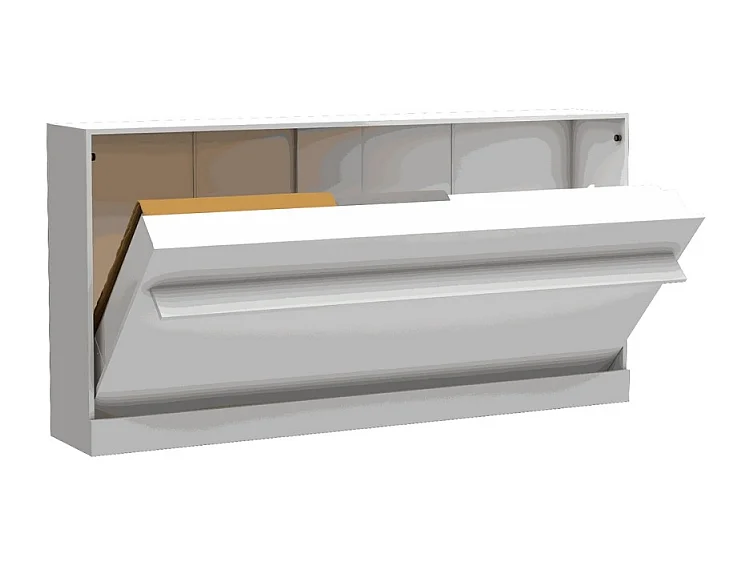 Letto singolo a scomparsa salvaspazio Life bianco 215x38x108H