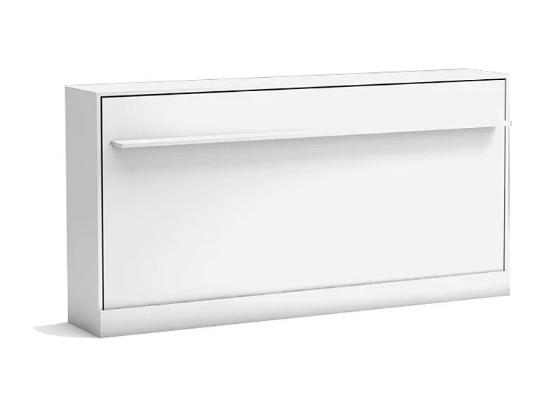 Letto singolo a scomparsa salvaspazio Life bianco 215x38x108H