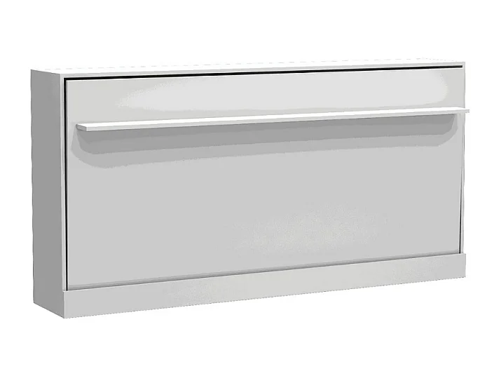 Letto singolo a scomparsa salvaspazio Life bianco 215x38x108H
