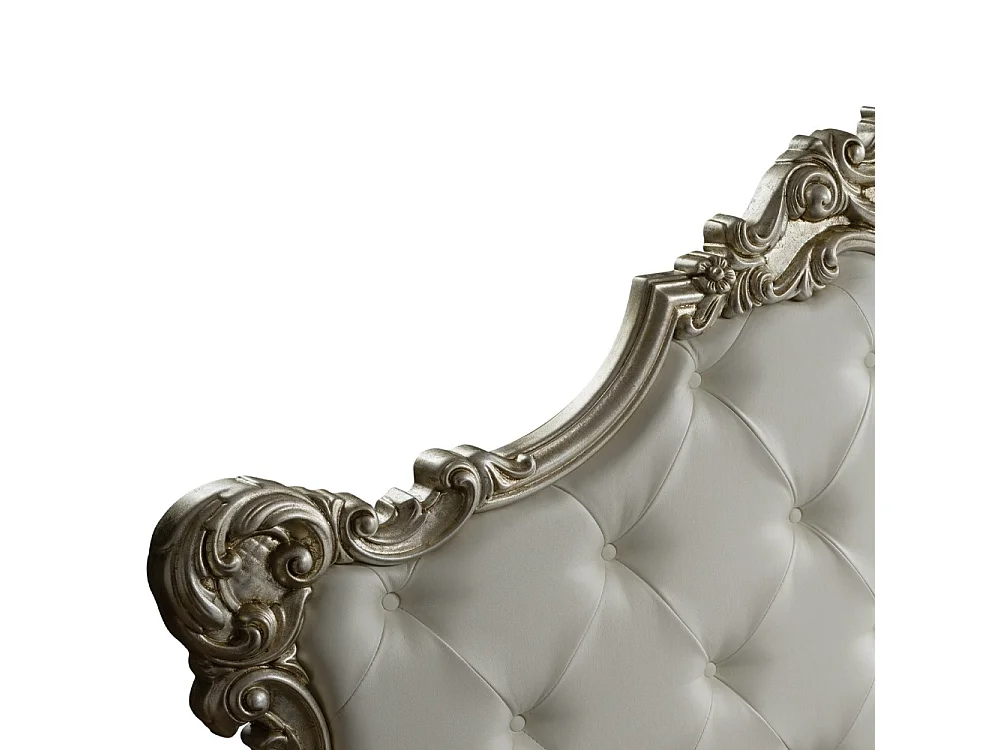 Letto matrimoniale con contenitore Savoia colore bianco
