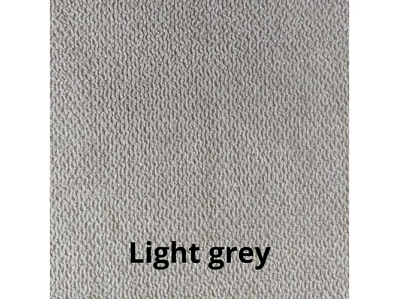 Letto singolo con contenitore Ascoli 102x210x110H tessuto colore grigio chiaro