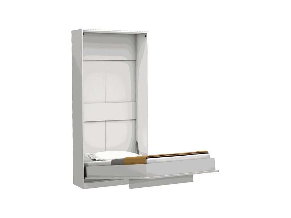 Letto singolo a scomparsa Happy bianco 104x38x221H