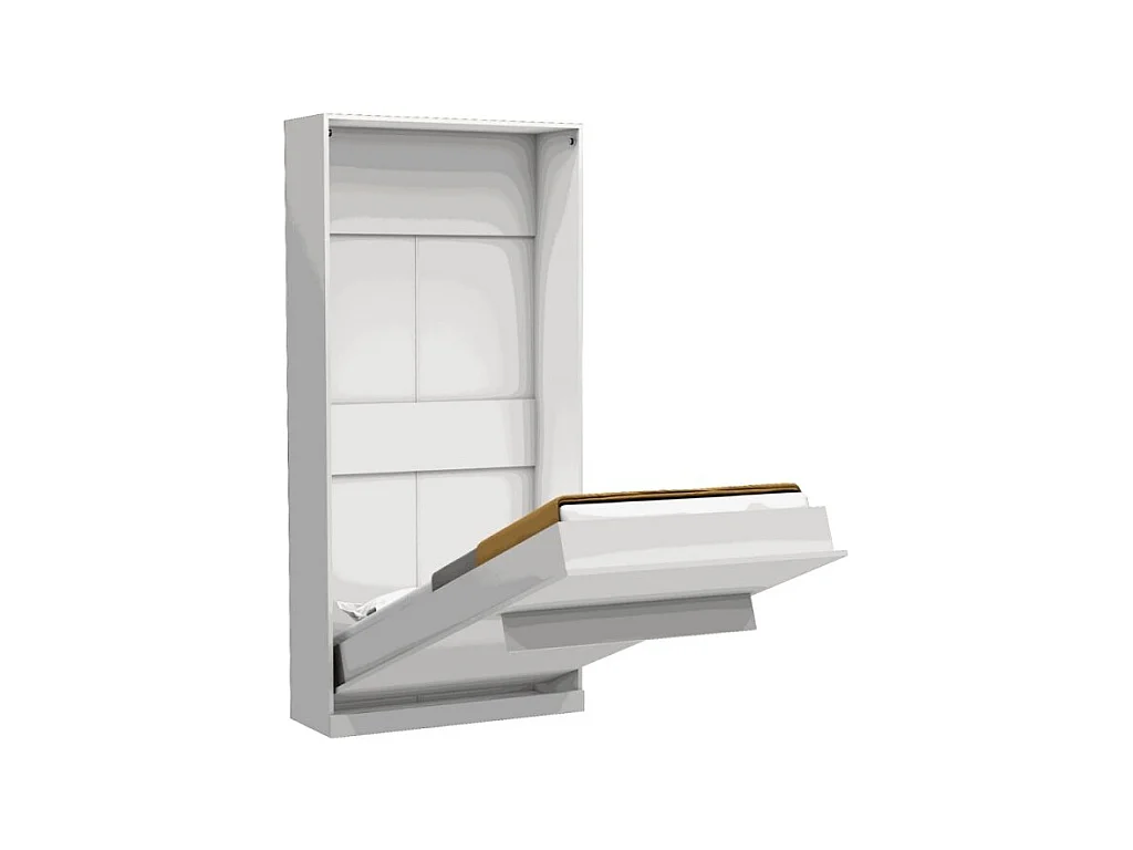 Letto singolo a scomparsa Happy bianco 104x38x221H