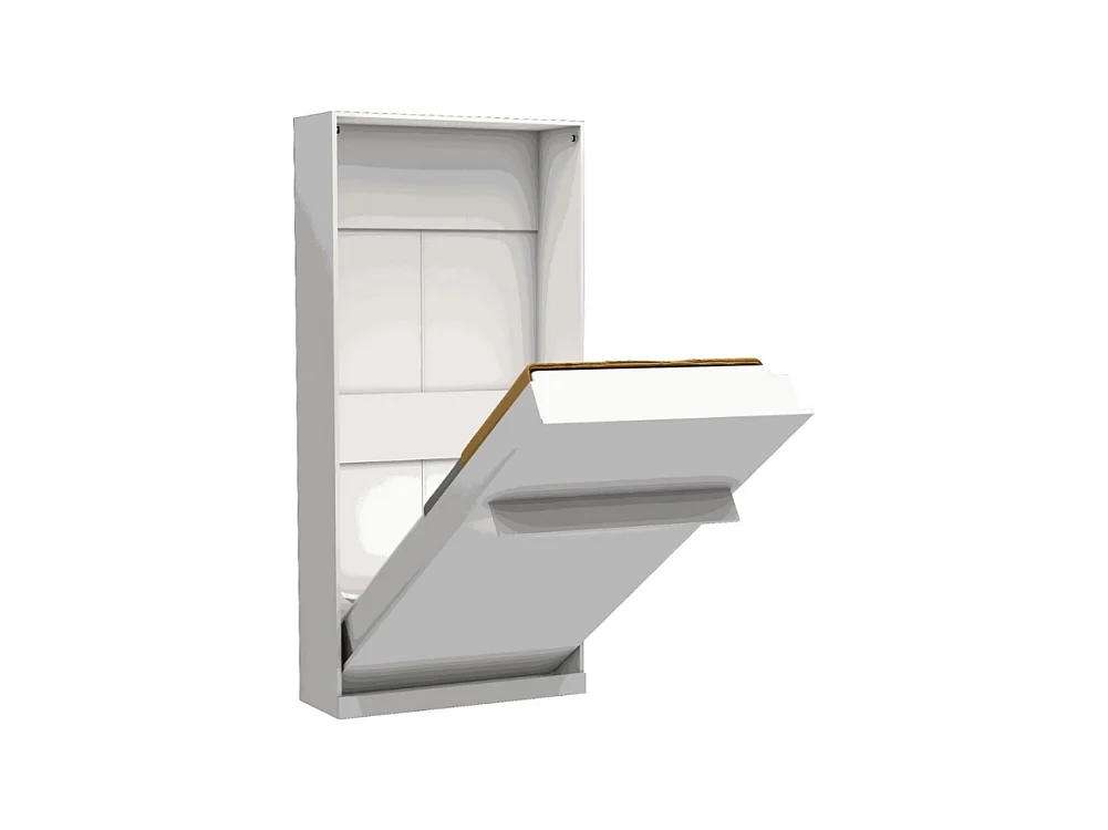 Letto singolo a scomparsa Happy bianco 104x38x221H