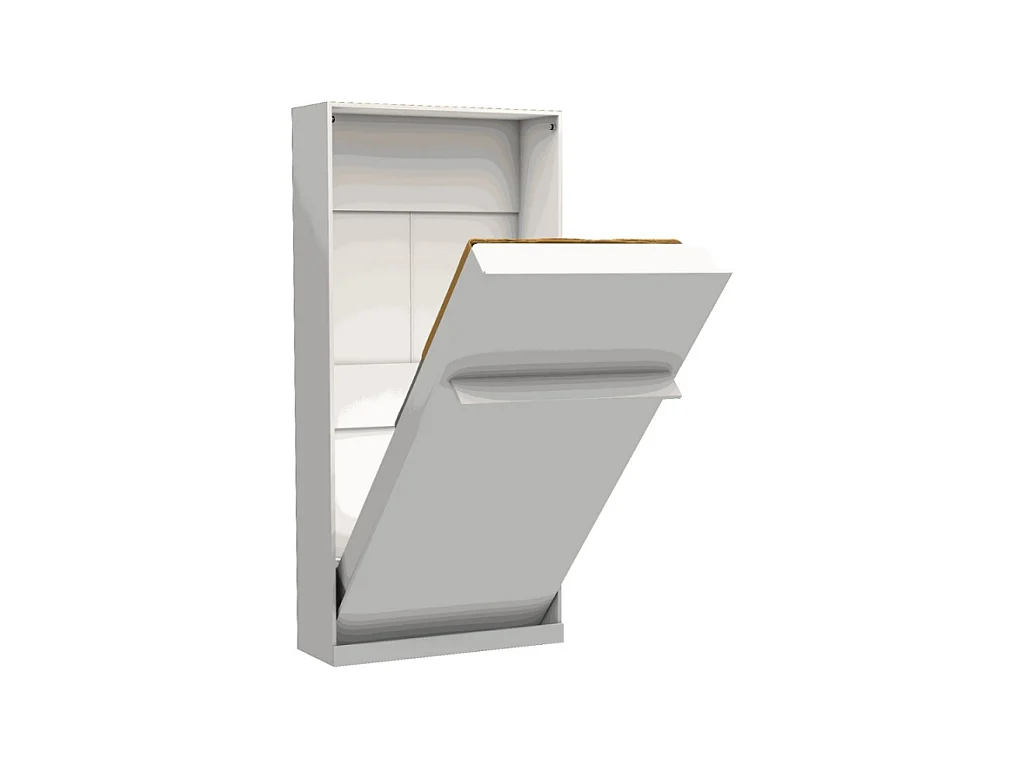 Letto singolo a scomparsa Happy bianco 104x38x221H