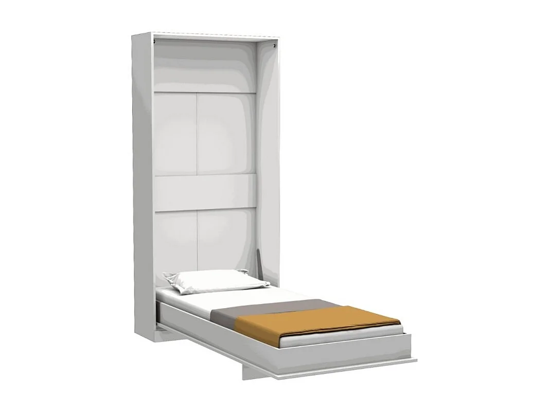 Letto singolo a scomparsa Happy bianco 104x38x221H