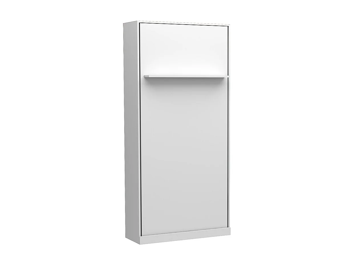 Letto singolo a scomparsa salvaspazio Happy bianco 104x38x221H