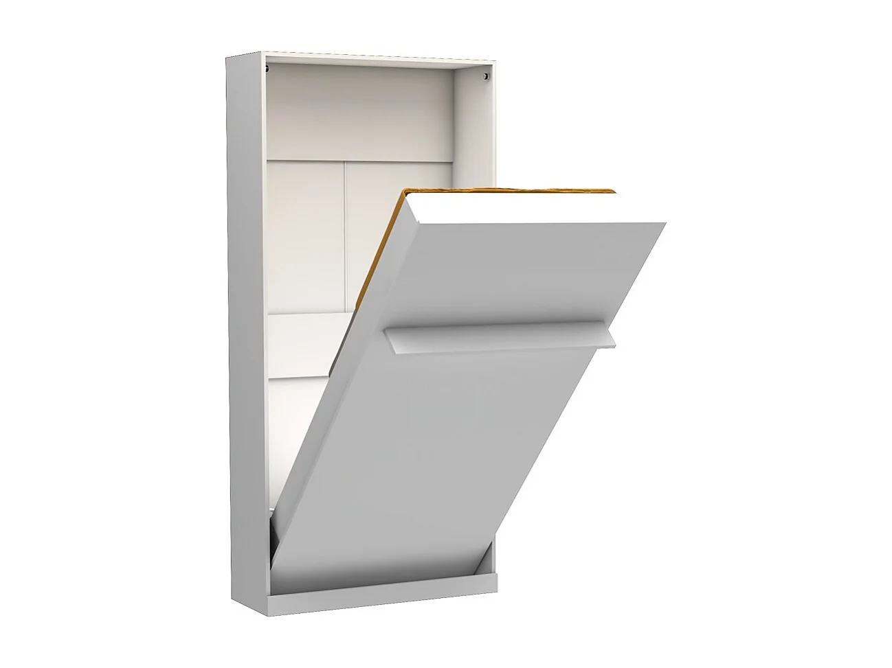 Letto singolo a scomparsa salvaspazio Happy bianco 104x38x221H