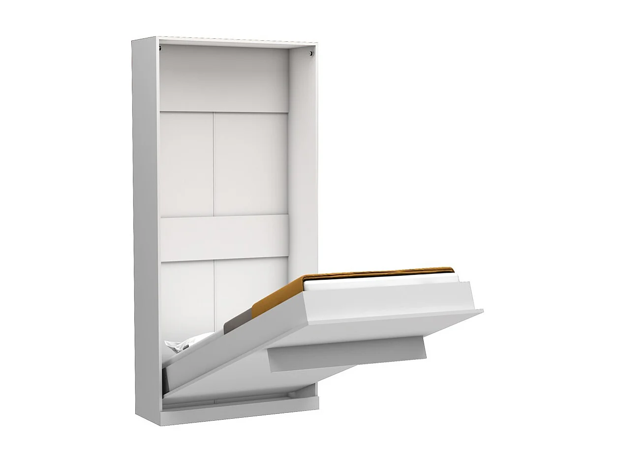 Letto singolo a scomparsa salvaspazio Happy bianco 104x38x221H