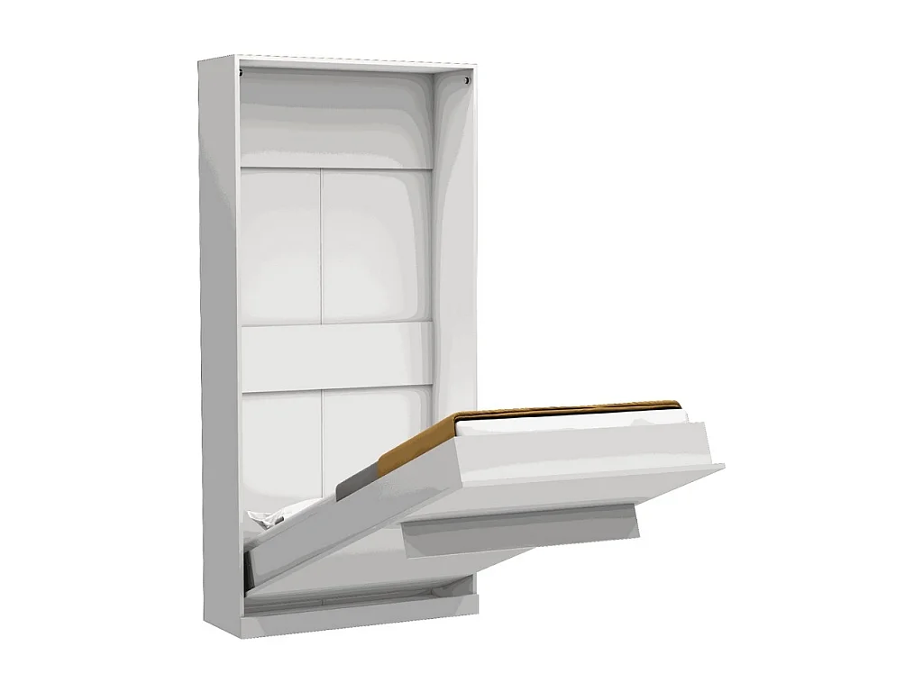 Letto singolo a scomparsa salvaspazio Happy bianco 104x38x221H