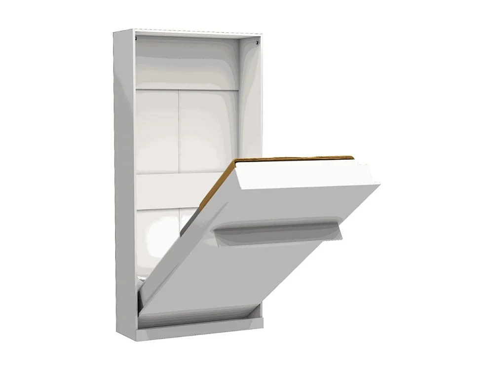 Letto singolo a scomparsa salvaspazio Happy bianco 104x38x221H