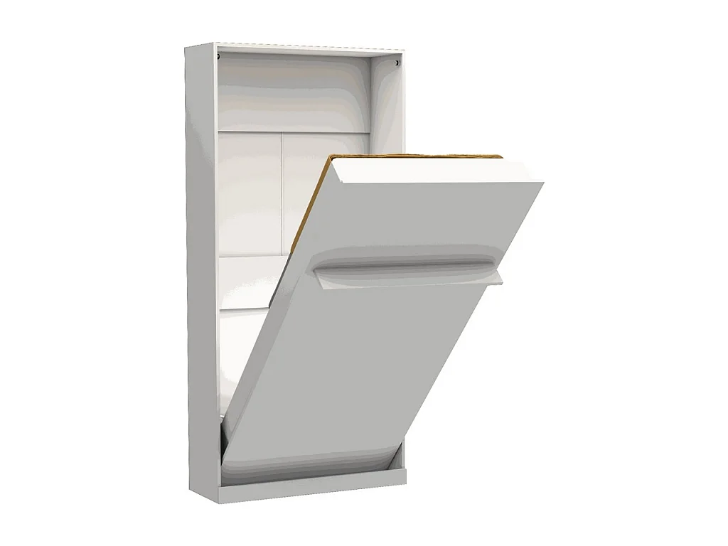 Letto singolo a scomparsa salvaspazio Happy bianco 104x38x221H