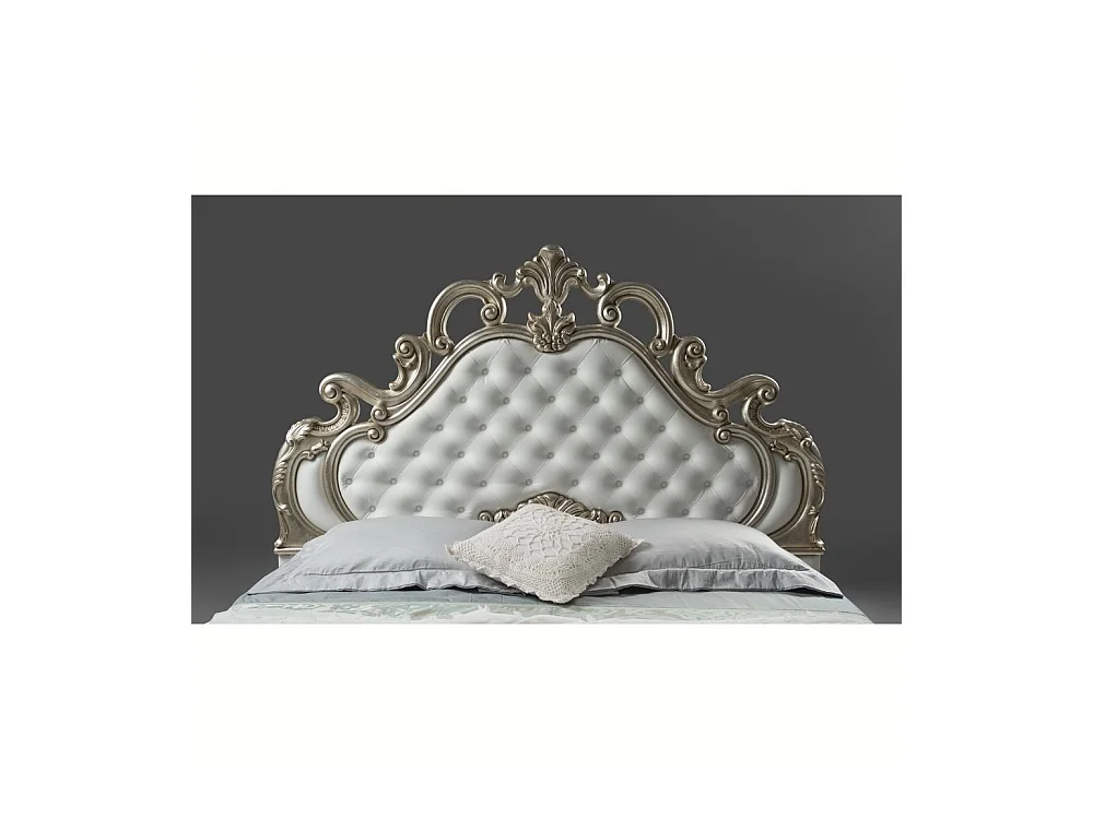 Letto barocco contenitore Aleksandra colore bianco