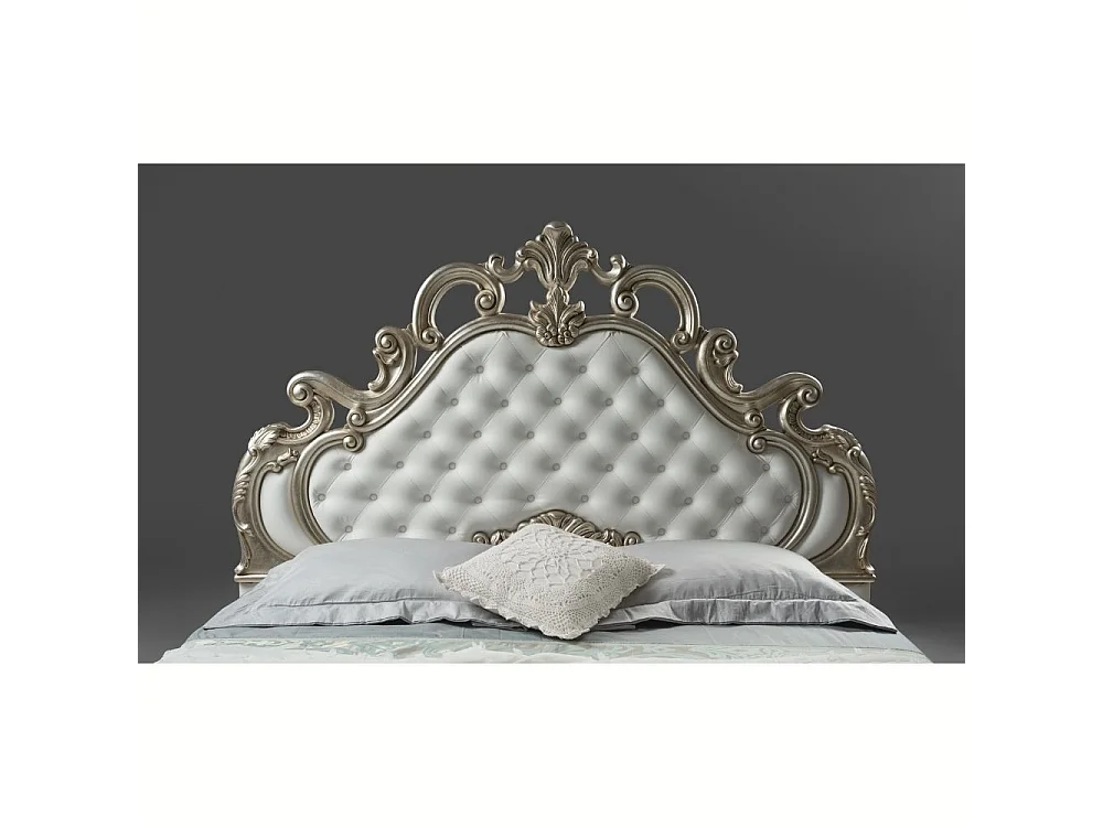 Letto barocco contenitore Aleksandra colore bianco