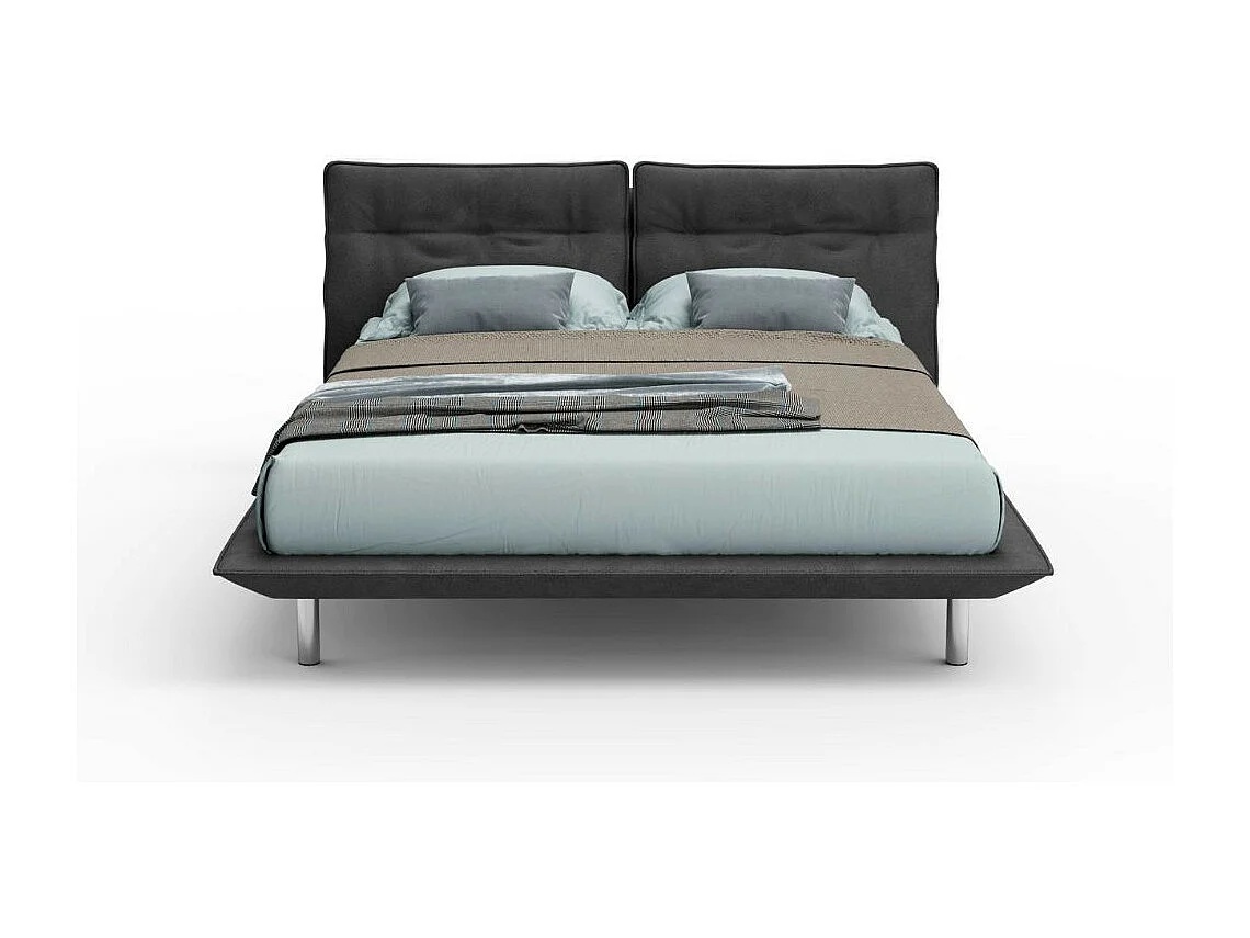 Letto matrimoniale moderno Bolt colore grigio scuro