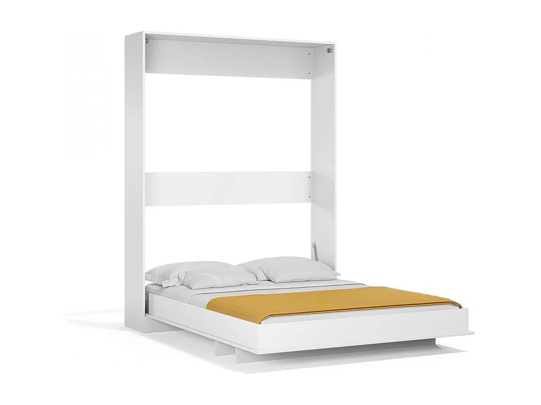 Letto matrimoniale a scomparsa salvaspazio Primer bianco 164x38x221H