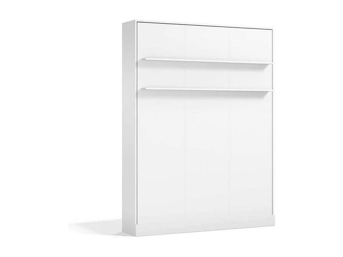 Letto matrimoniale a scomparsa salvaspazio Primer bianco 164x38x221H